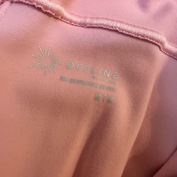 Aerie Offline Pink Activewear Mini Dress Built In Shorts Open Back Pickleball M - Picture 8 of 9